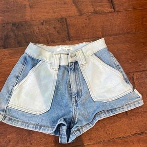 Different colored PacSun jean shorts